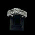 White Gold Ring with Natural Diamond